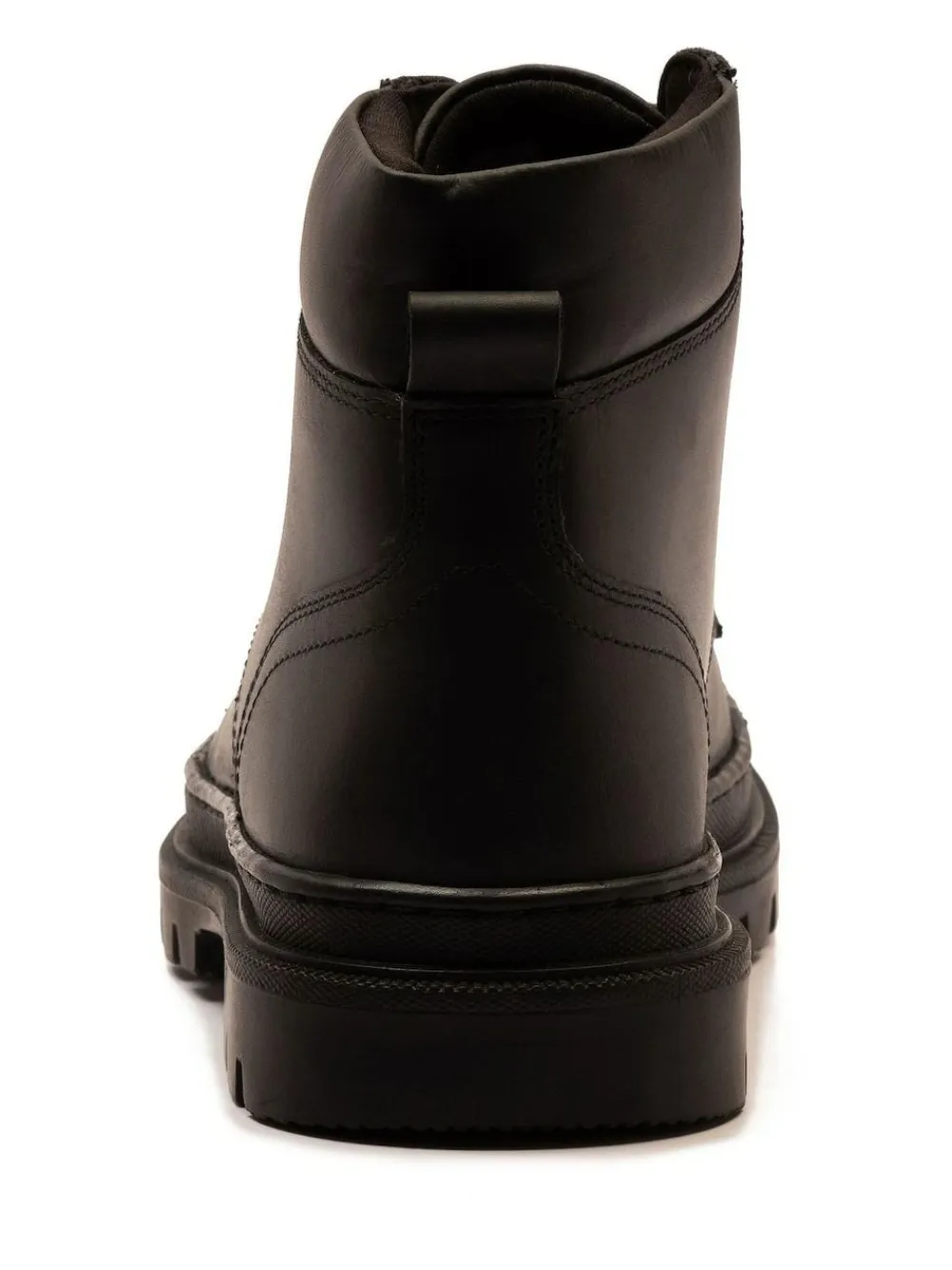 Best Off The Hook Jones Leather Lace Up Casual Ankle Boots Black