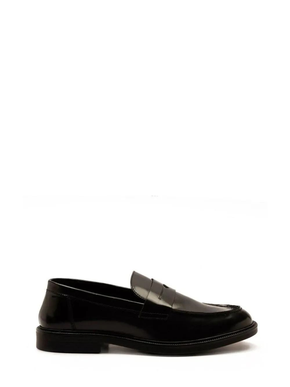 Off The Hook Black Perry Loafer Smooth Leather Shoes^ Shoes
