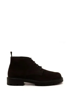 Sale Off The Hook Brown Axel Suede Chukka Ankle Lace Up Boots