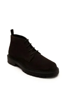 Sale Off The Hook Brown Axel Suede Chukka Ankle Lace Up Boots