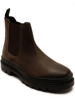 Off The Hook Brown Harrison Slip On Chelsea Leather Boots^ Boots|Boots