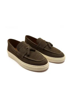 Off The Hook Green Rory Loafers Tassel Casual Slip On Suede Leather Shoes^ Shoes