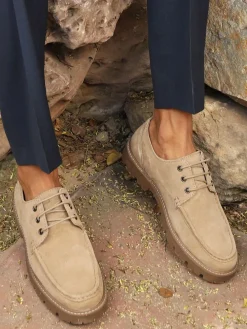 Off The Hook Harvey Suede Leather Casual Lace-Up Boat Shoes^ Shoes