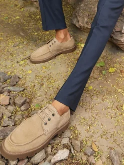 Off The Hook Harvey Suede Leather Casual Lace-Up Boat Shoes^ Shoes