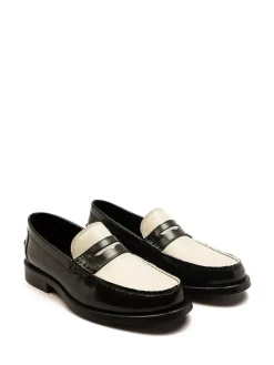 Clearance Off The Hook Monro Loafer Formal Casual Slip-On Leather Shoes White