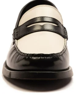 Clearance Off The Hook Monro Loafer Formal Casual Slip-On Leather Shoes White