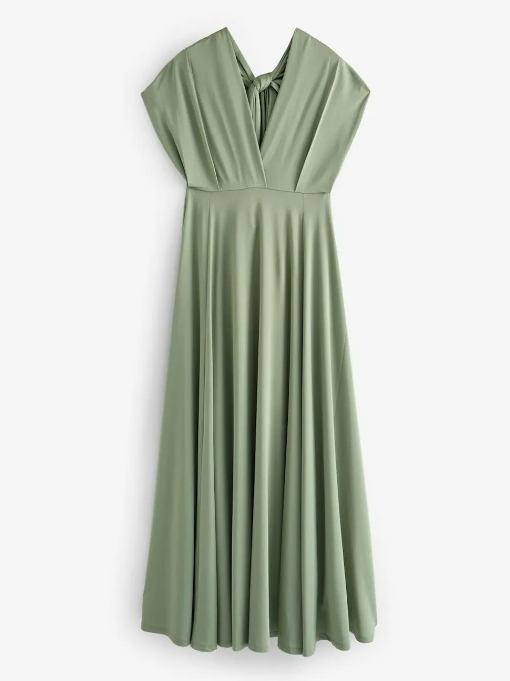 Sale Next Jersey Multiway Wedding Guest Bridesmaid Maxi Dress Olive Green