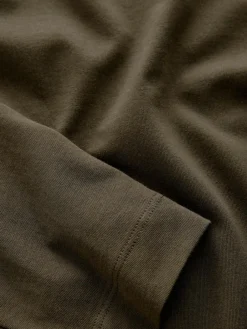 Discount Next Olive Green Long Sleeve Crew Neck T-Shirt