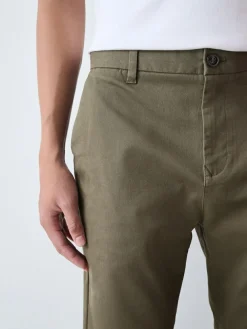 Discount Next Olive Green Slim Fit Stretch Chinos Trousers