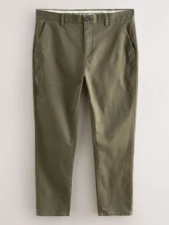 Discount Next Olive Green Slim Fit Stretch Chinos Trousers