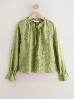 Next Tufty Jacquard Long Sleeve Blouse^Women Blouses & Shirts