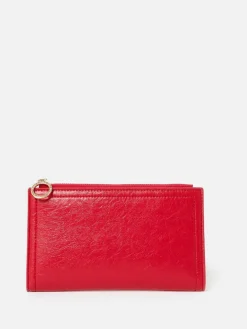 Oliver Bonas Red Fold Over Zipped Purse^Women Purses