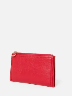 Oliver Bonas Red Fold Over Zipped Purse^Women Purses
