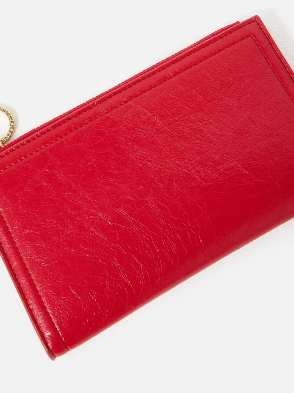 Oliver Bonas Red Fold Over Zipped Purse^Women Purses
