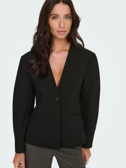 ONLY Black Balloon Sleeve Blazer^Women Suits & Tailoring|Blazers