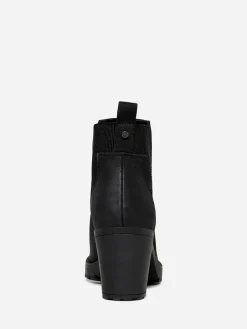 Hot ONLY Block Heel Chelsea Boots Black