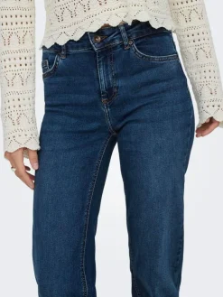 ONLY Blush Mid Rise Straight Leg Jeans With Super Stretch^Women Jeans|Jeans