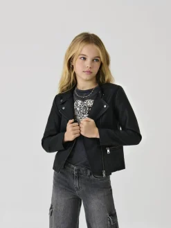 ONLY KIDS Faux Leather Biker Jacket^ Jackets & Coats|Snowsuits & Coats