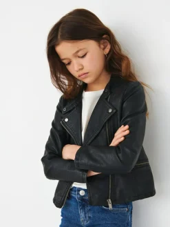 ONLY KIDS Faux Leather Biker Jacket^ Jackets & Coats|Snowsuits & Coats
