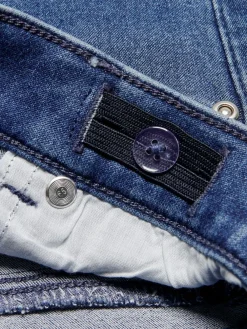 Clearance ONLY KIDS Flare Leg Jeans With Adjustable Waist Mid Blue