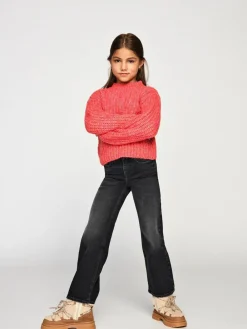 ONLY KIDS Wide Leg Denim Jeans With Stretch