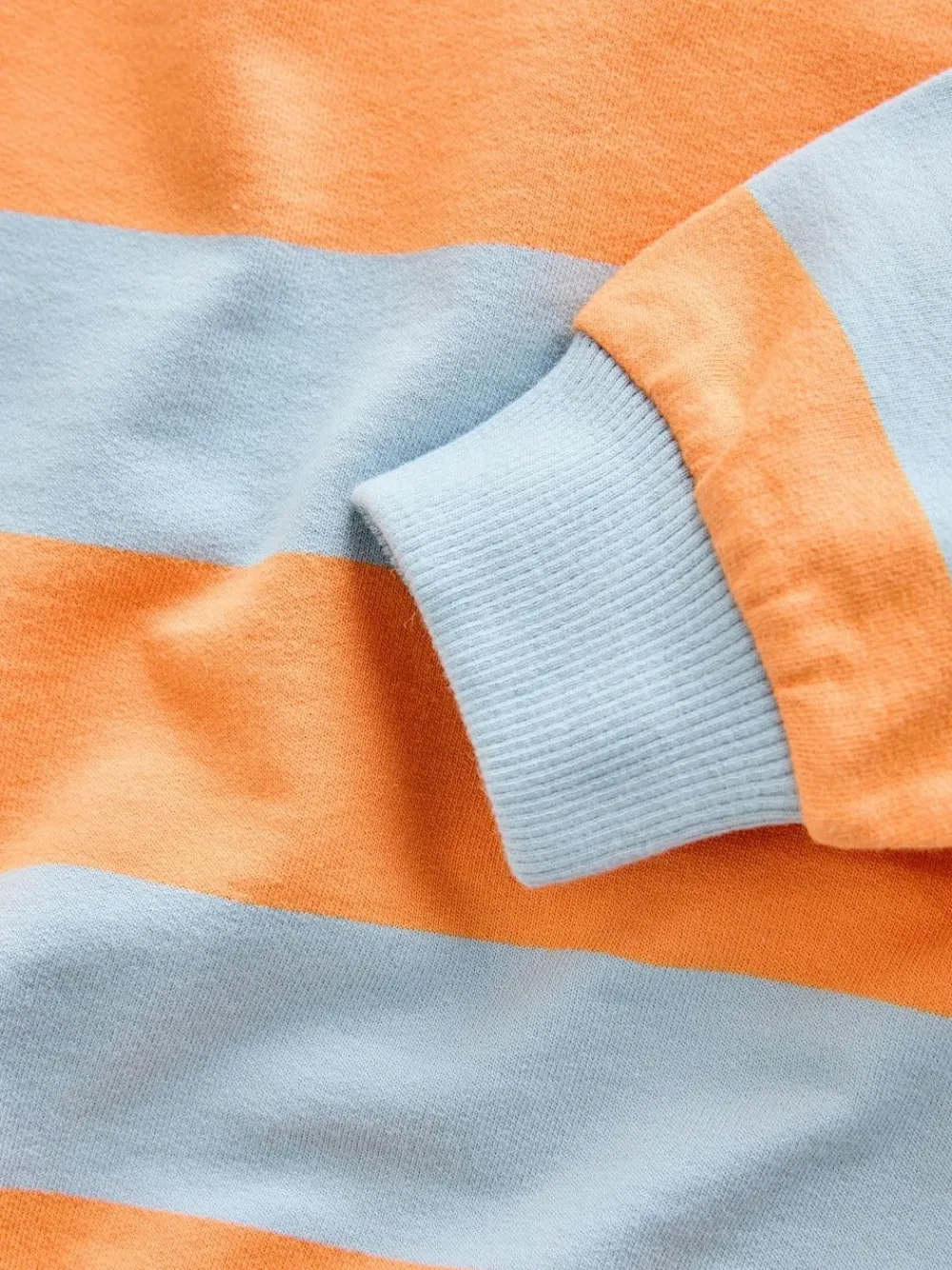 Next Orange & Blue Stripe All-Over Print Crew Neck Sweatshirt (3mths-7yrs)^BOY Sweatshirts & Hoodies|Newborn Clothing