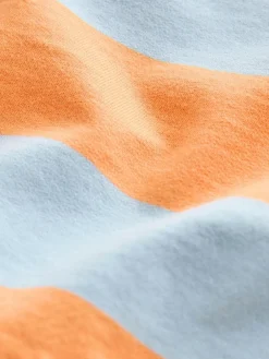 Next Orange & Blue Stripe All-Over Print Crew Neck Sweatshirt (3mths-7yrs)^BOY Sweatshirts & Hoodies|Newborn Clothing