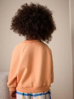 Next Orange Crew Neck Sweatshirt (3mths-7yrs)^ Sweatshirts & Hoodies|Nightwear