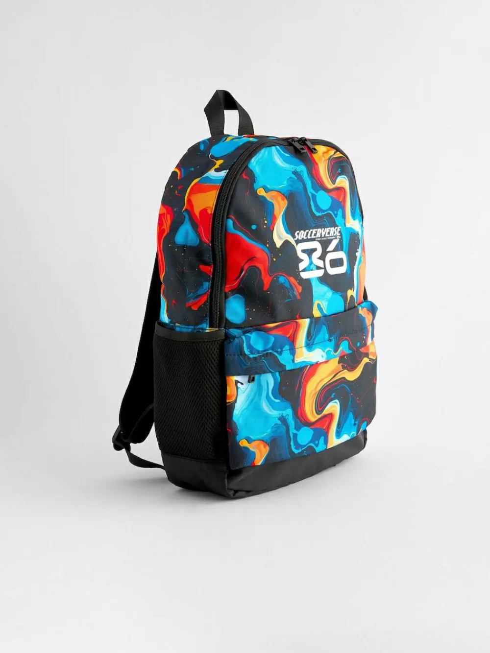 Clearance Next Orange Glitch Print Printed Backpack