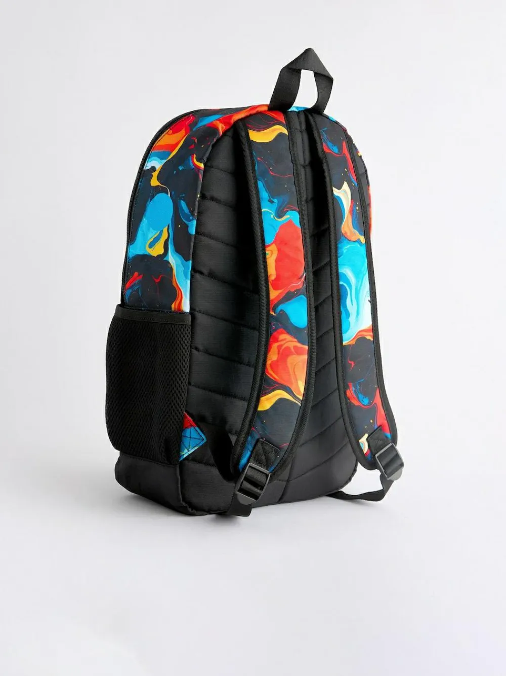 Clearance Next Orange Glitch Print Printed Backpack