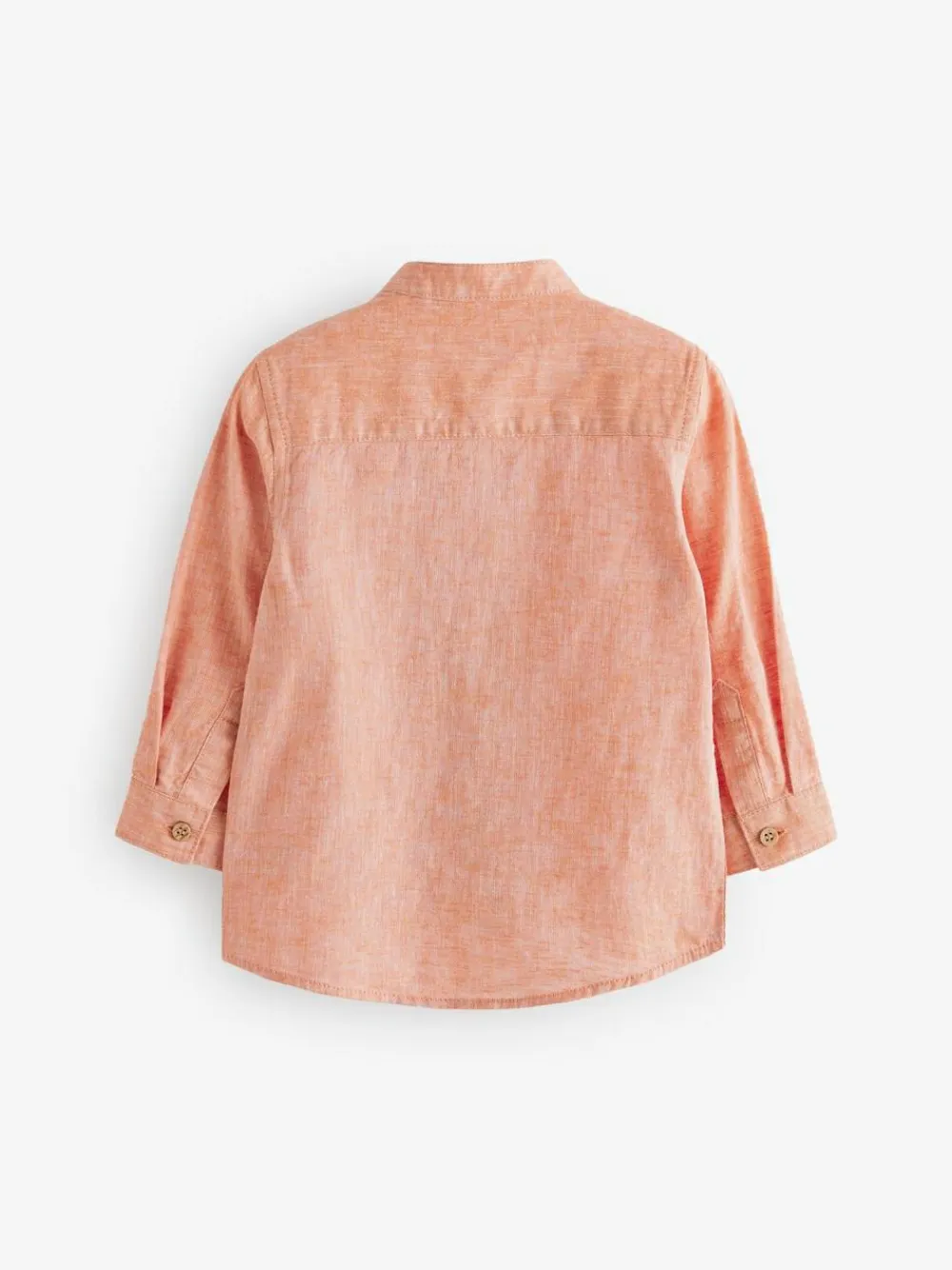 Next Orange Grandad Collar Linen Mix Shirt (3mths-7yrs)^BOY Suits & Vest
