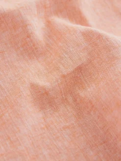 Next Orange Grandad Collar Linen Mix Shirt (3mths-7yrs)^BOY Suits & Vest