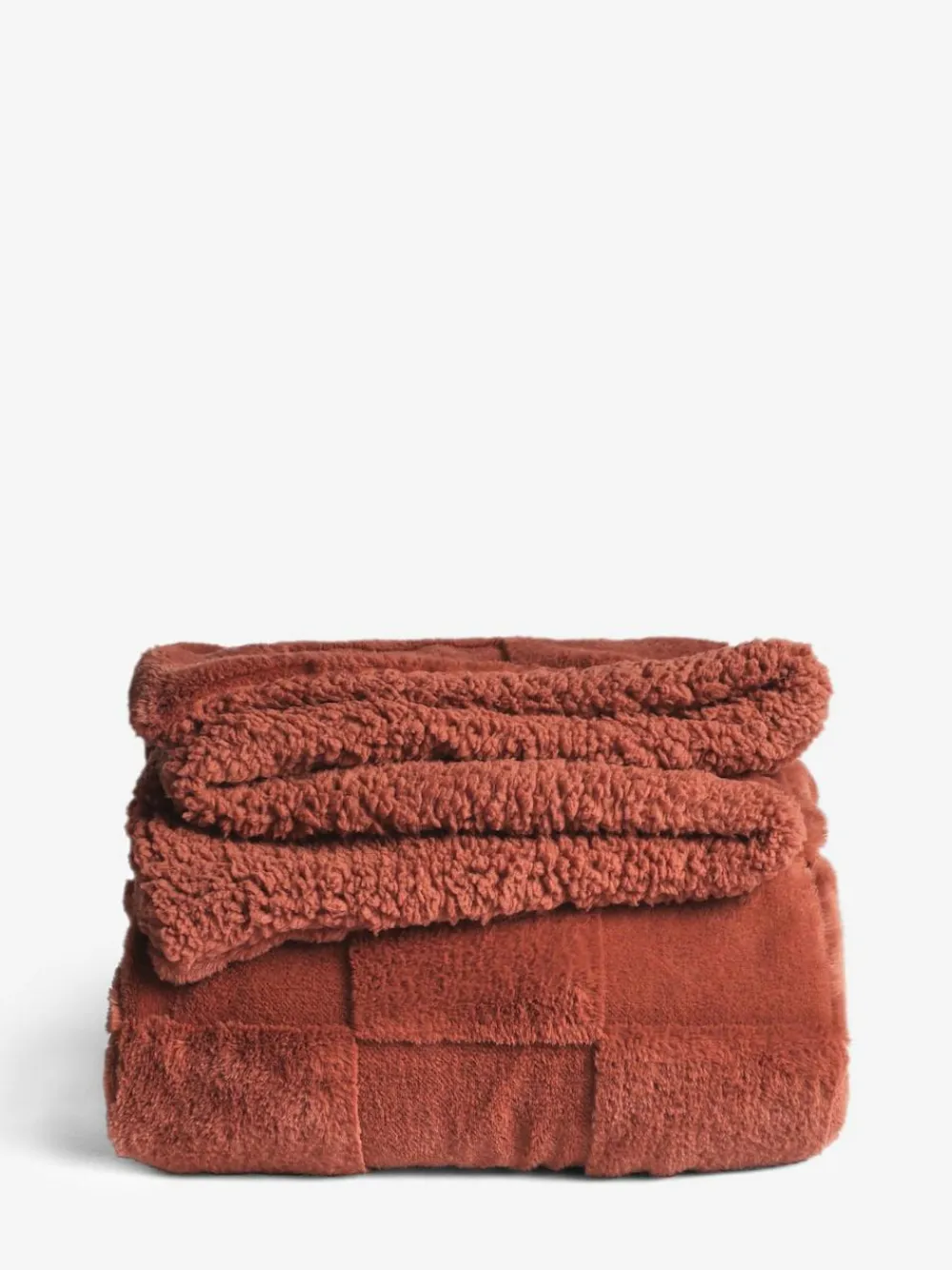 Next Jasper Checkerboard Cosy Fleece Reverse Throw^ Cushions & Throws