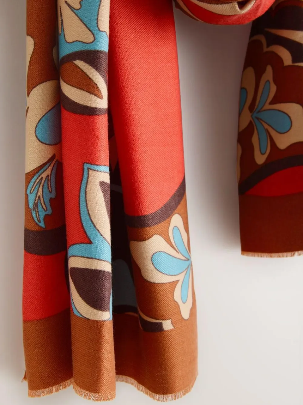 Next Orange Paisley Print Midweight Scarf^Women Hats, Gloves & Scarves|Hats, Gloves & Scarves