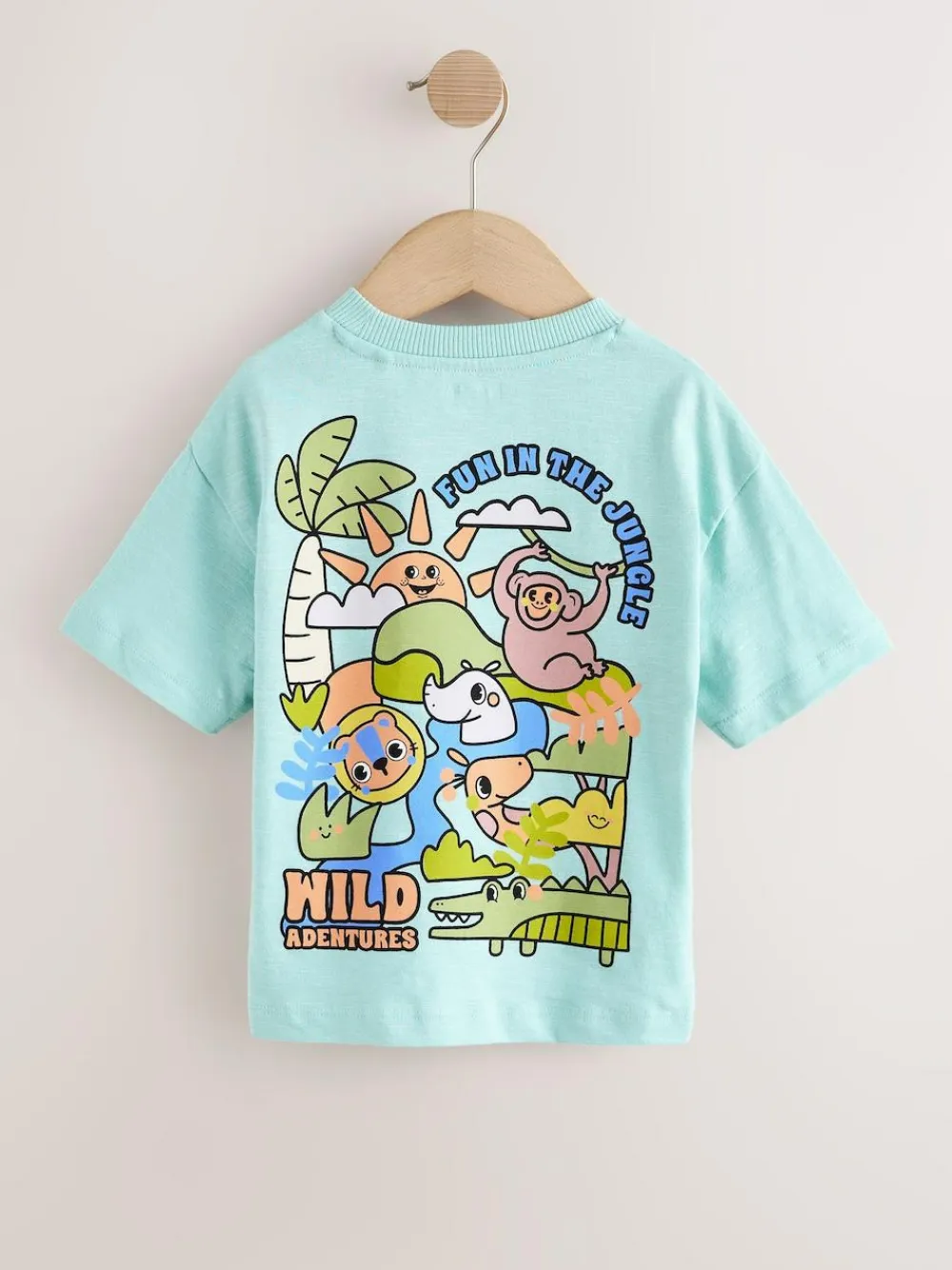 Next Orange Safari Short Sleeve Graphic T-Shirts 3 Pack (3mths-7yrs)^BOY Tops|T-Shirts