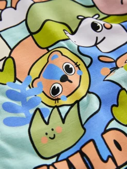 Next Orange Safari Short Sleeve Graphic T-Shirts 3 Pack (3mths-7yrs)^BOY Tops|T-Shirts