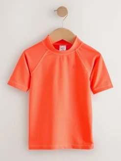 New Next Orange Short Sleeve Rash Vest (1.5-16yrs)