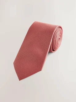 Next Orange Slim Textured Tie^ Ties & Pocket Squares