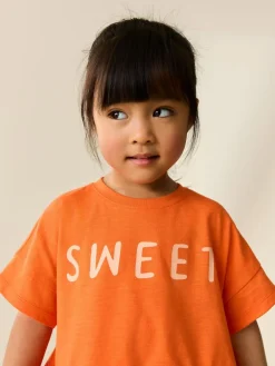 Next Orange Strawberry Short Sleeve Top and Shorts Set (3mths-7yrs)^ Sets & Co-Ords|Sets & Co-Ords