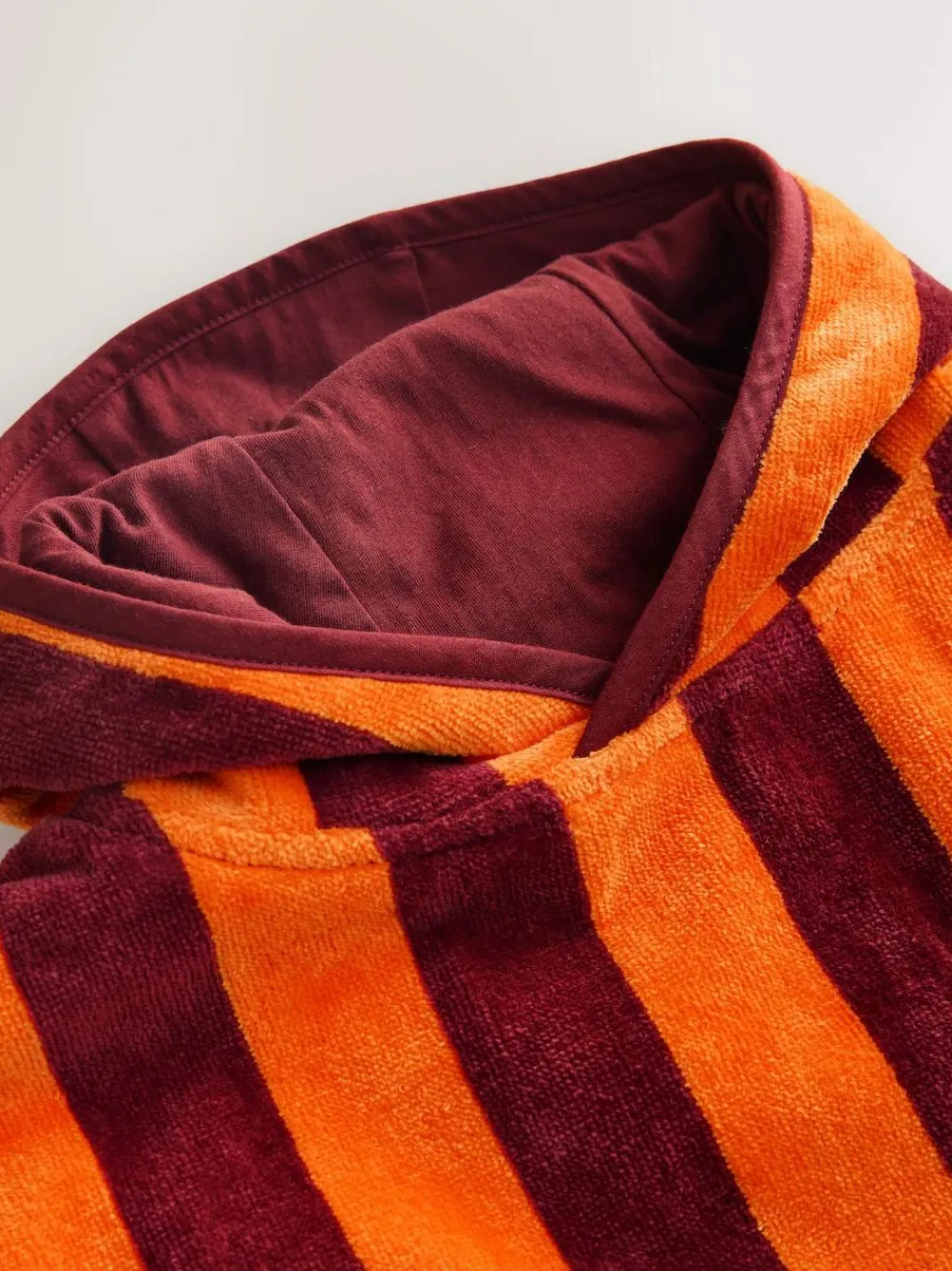 New Next Towelling Poncho (9mths-6yrs) Orange Stripe