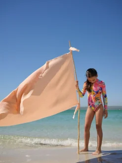 Next Orange Tropical Long Sleeve Sunsafe Swimsuit (3mths-16yrs)^ Swimwear