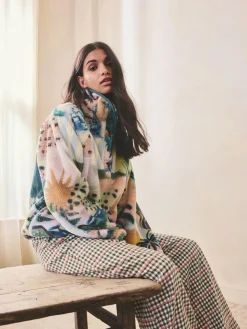 Next Printed Borg Fleece Top^Women Loungewear|Hoodies & Sweatshirts