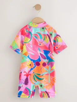 Sale Next Orange Tropical Sunsafe Swimsuit (3mths-10yrs)