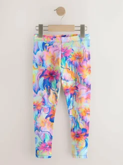 Next Orange/Blue Floral Leggings (3-16yrs)^ Pants & Leggings|Pants & Leggings