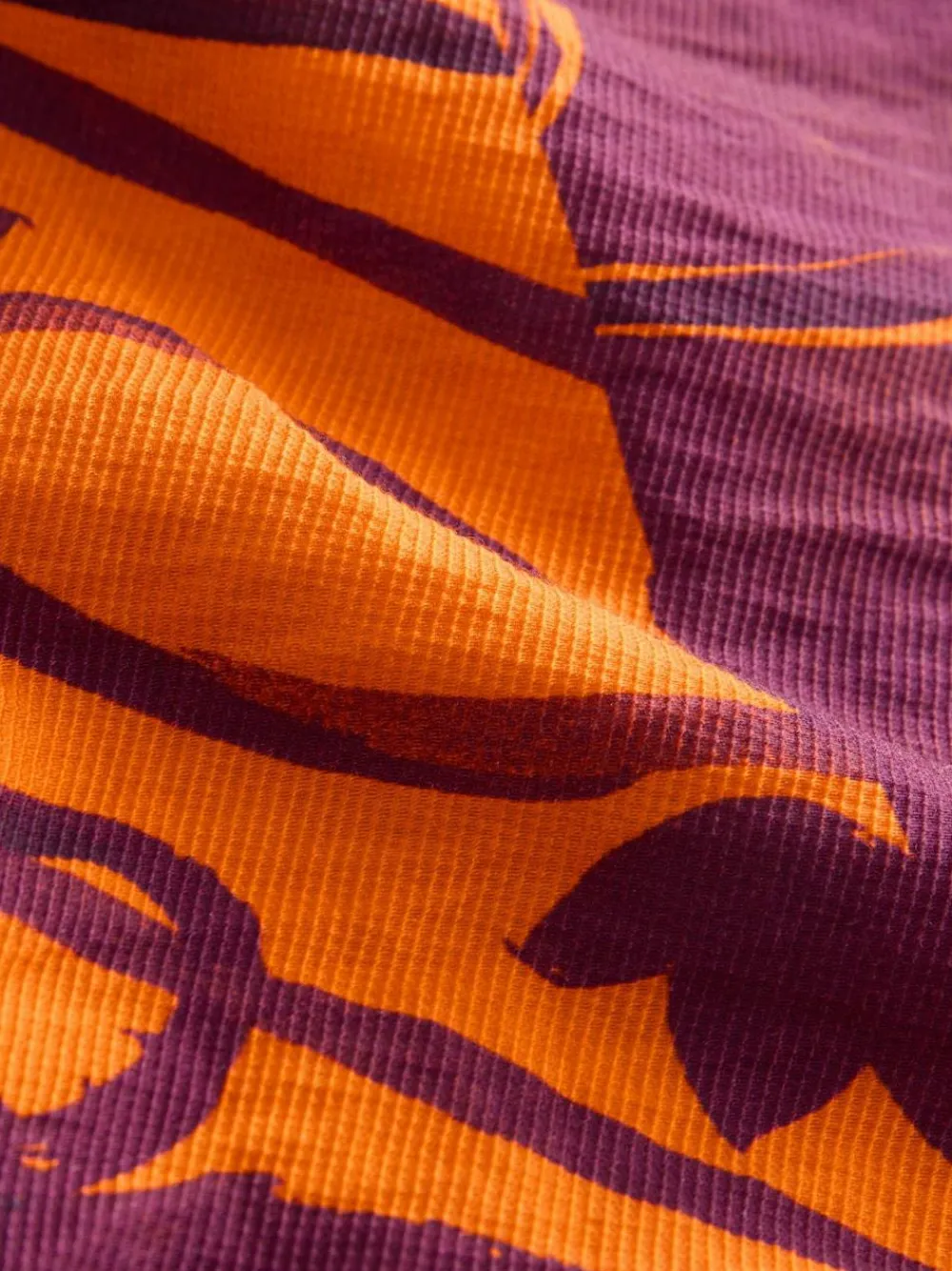 Discount Next Orange/Burgundy Exotic Border Print Elasticated Waist Resort Shorts