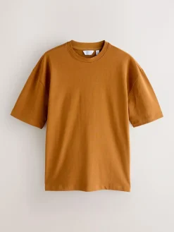 Next Relaxed Fit Heavyweight T-Shirts 5 Pack^ Tops & T-Shirts