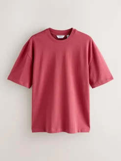 Next Relaxed Fit Heavyweight T-Shirts 5 Pack^ Tops & T-Shirts