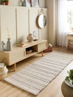 Origin Rugs Cream Chunky Knit Runner