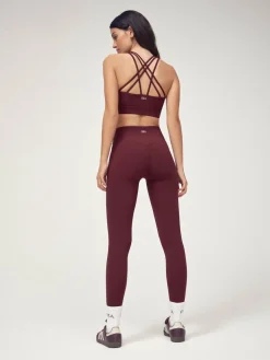 Sale OSIA V Waist Signature Legging Burgundy Red