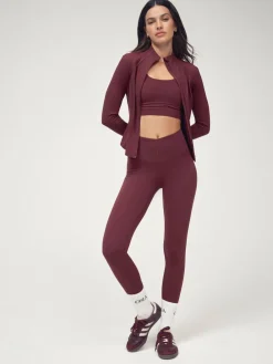 Sale OSIA V Waist Signature Legging Burgundy Red